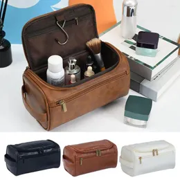 Sacos de armazenamento PU Couro Maquiagem Bolsa Grande Capacidade À Prova D 'Água Mulheres Cosméticas Necessaire Caso Multi-funcional Viagem