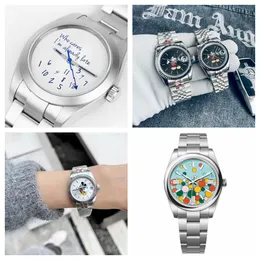 Relógio masculino de luxo moda feminina clássico movimento mecânico automático relógio 41mm pulseira de aço inoxidável lazer esportes relógio designer masculino relógio montre de luxe