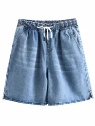 Womens Plus Size Jeans 5xl 6xl denim Cott Shorts Kort knälängd breda benbyxor Summer 2022 Q7AS#