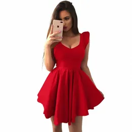 borntogirl Elegant Party Formal Dres For Women Streetwear Fi Sleevel High Waist Sexy Red Dr Vestidos Y2K 2023 h31H#