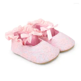 First Walkers Baby Girls Flats Flats Infant Lace Floral Walker Crib Shoes for Party Festival Dame