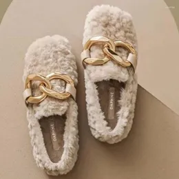 Sıradan ayakkabılar kadın peluş düz açık ve ofis giymek moda zinciri tasarım kış sıcak kar daire botları İngilizce tarzı kabarık