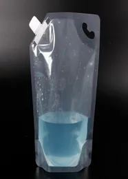 1000ml 1L Stand Up Plastik İçecek Ambalaj Çanta Torbası İçecek Sıvı Suyu Sütü Kahve Su1215393