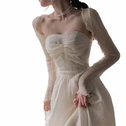 Bridal Wedding Boleros LG ärmar Chiff Party Jacket Formell special OCN DR CAPES Women Marriage Accores 2023 57pz#