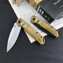 KS 2038 Folding Pocket Knife 3.4 "D2 Spear Point Blade Pei Handtag med Clip EDC Camping Outdoor Tools Hunting Survival Self Defense Multi-Tool
