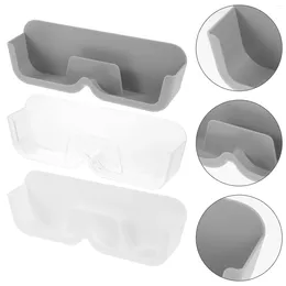 Decorative Plates 3 Pcs Display Rack Glasses Wall Organizer Pouch Wall-mounted Eyeglasses Case Sunglasses Spectacle Portable Convenient
