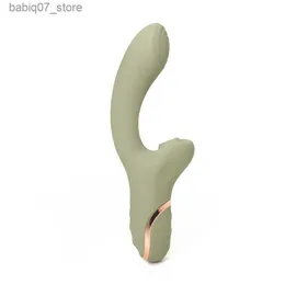 Andra massageföremål Stark absorption av sug och vibration Pseudo Penile Vibrator för sexuella leksaker Kvinnliga Vaginal klitorisstimulering Vuxen Q240329