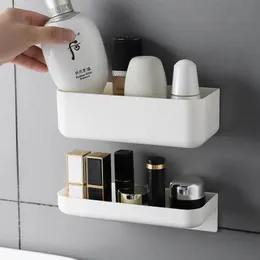 욕실 선반 벽 선반 선반 플라스틱 흰색 욕실 코너 선반 벽 장착 흰색 간단한 주방 저장 홀더