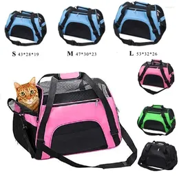 Katze Träger Haustier Tragbare Taschen Hund Träger Mesh Atmungsaktiv Für Hunde Faltbare Katzen Handtasche Reisetasche Transport Bolso Para Mascota