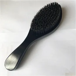 Щетки для волос Drewti Wave Brush Жесткая щетина кабана Деревянная головка Изогнутые расчески для ладоней 360 Мужские инструменты для укладки одежды для афро 2211053536699 D Otxzg