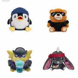 Animais de pelúcia de pelúcia original Valorante Tactibear tacunny Penguin adan pinguim asa de mão luxuosa jogo de brinquedos de brinquedos de brinquedos periféricos decoração plush240327