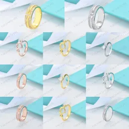 Rings double Tshape ring simple spring 925 sterling silver diamond arrow ring classic woman luxury jewellery with original bag