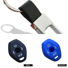 Upgrade Silicon Car Remote Key Case Holder Cover Protector For BMW X3 X5 Z3 Z4 3 5 7 Series E38 E39 E46 E83 1998-2005 Key Accessories Wholesale