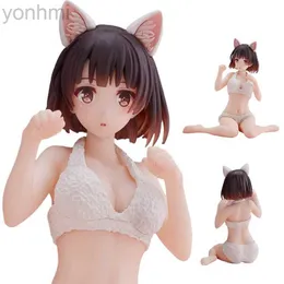 Anime Manga 10CM AnimeKato Megumi Cat Ear Figure Saekano Come allevare una noiosa fidanzata Pigiama Anime Figure Action Figures Giocattoli di modello 24329