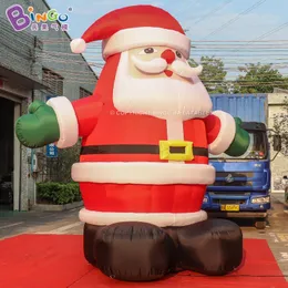 6mh 20 pés de alto atacado Publicidade gigante Papai Noel Inflável Papai Noel Figuras de Natal de Cartoon Brown Aé