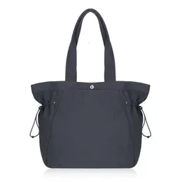 Lu Side Cinch Shopper Bag Shopping Handbag Stuff Sacks大容量多機能フィットネス18Lベルトバッグアーバンバックパックブランド959