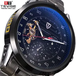 Tevise Automatic Watch Men 's Watches Tourbillon Mechanical Skeeleton Watch Men 자기 와인 방수 남성 시계 relogio masculi213p