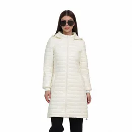 Santelon Women LG 따뜻한 초 Ultralight 복어 재킷 코트 조정 가능한 후드 여성 겨울 겨울 가벼운 휴대용 Parka E4HC#