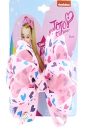 JoJo Siwa multicolore Archi fatti a mano Nastro in grosgrain Fiocco per capelli Clip a coccodrillo Accessori per capelli per bambine7550470