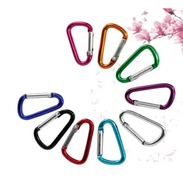 Carabiners Carabiners ring keyrings 키 체인 야외 스포츠 캠프 스냅 클립 클립 후크 키 체인 하이킹 알루미늄 금속 편리한 캠 드롭 드로 DE OT5GU