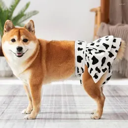 Dog Apparel Female Diapers Fashionable Washable Pet Menstrual Pants With Fastener Tape High Absorbency Reusable For