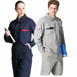 spring Autumn 100% Cott Work Clothes Welding Suit Labor Mechanical Uniforms Workshop Auto Repair Factory Engineering Coveralls n2Yh#