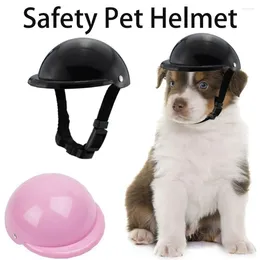 Cão vestuário ajustável capacetes moda abs engraçado segurança pet boné sml plástico proteger livrando motocicletas bicicleta