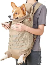 حاملة الكلاب PET Frontpack Free Free Soft Breatable Safety Provess Propack Tan Outdoor Military Tan للكلاب الصغيرة المتوسطة