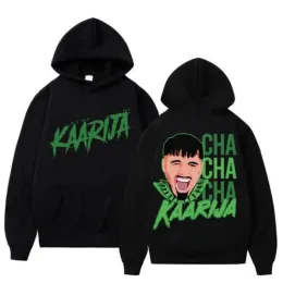 Kaarija Cha Cha Cha Oversized Women/Men Hoodie Sweatshirt Y2K Streetwear Hip Hop Pullover Hooded Jacket Male Tracksuit