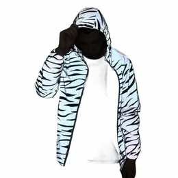 jacket Coat Fi Hooded Fluorescent Men Windbreaker Top Men Windbreaker Hooded Night Sporting Coat Outerwear d6Pt#