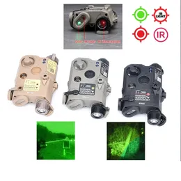 Taktisk PEQ-15 Röd/grön laserbatteri Box IR Laser+IR-belysning LED-ficklampa nattvision Hunting Light