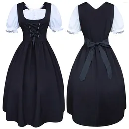 Casual Kleider Frauen Taverne Kleid Bier Mädchen Deutsch Bayerisches Kostüm Oktoberfest Frauen Kurzarm Cosplay Festival Party Kleidung