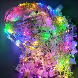 20pcs Led Fairy Lights String 버튼 배터리 라이트 홈 장식 살 침실 정원 크리스마스 결혼식 새해 장식 화환