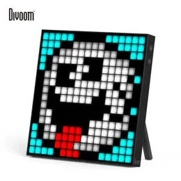 Digitala fotoramar Divoom Pixoo -skärm Digital fotoram Pixel Art LED Light Bildram Foton Display Board Skärmar Väggklocka för Gamer Room 24329