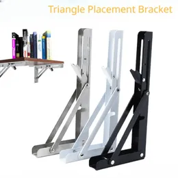 2Pcs 8/10/12inch Campervan Folding Bracket Table Shelf Motorhome Caravan Black Finish Stainless Mini Folding Car Accessories