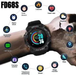 NUOVO FD68S Astuto Della Vigilanza Degli Uomini Chils Bluetooth Smartwatch IP68 Touchscreen Braccialetto di Fitness Sport Fitness Smart Band per IOS Android