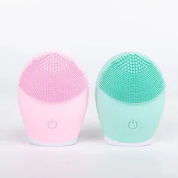 NEU 2024 Silikon Gesichtsreinigungspinsel Elektrische Gesichtsgeräte Geräte Gesichtsmassage Hautreiniger Sonic Vibration Deep Porenreinigung Pinsel2.