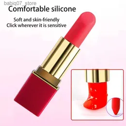 Andere Massageartikel Lippenstift Mini-Vibrator 10-Gang-Kugelvibrator Dildo Klitoris-Stimulator G-Punkt-Massage-Massagegerät Sexspielzeug für Erwachsene Q240329