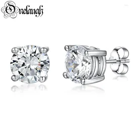 Studörhängen Onelaugh 925 Sterling Silver Diamond for Women Totalt 1 0ct D Color Gra Mossanite Gem Wedding Jewets Gift207h