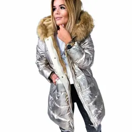 LG Sleeve Parka Faux Fur Fur Warm Whare Cith Lg Jacket Coat Coat Outwear Over Coat Win Winter Wart Warmed Down Down Add