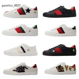 Sapatos acima padrão impressão gglies homens mulheres rendas clássico couro branco luxo fundo gato tigre designer esportes amante treinadores tênis casuais com caixa girp