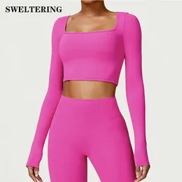 Lu Align Long Women's T-shirt Winter Yoga Sleeved Womens Tight T-Shirt Gym Push Up Workout Running Fitness Suit Outdoor Sports Long Sleeved Top Sexy Lemon Sports 2024