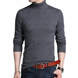 coodrony Brand 100% Merino Wool Turtleneck Sweater Men Clothing Autumn Winter New Arrival Thick Warm Soft Pullover Homme Z3065 A2M3#