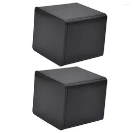 Garrafas de armazenamento 2pcs quadrado pode esvaziar cubo flandres caixa de doces recipiente de folha de chá