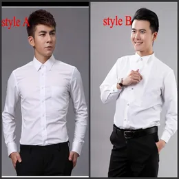 New Style Top Quality White Men's Wedding Apparel Groom Wear Shirts man shirt clothing OK022569