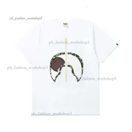 Рубашка Shark bapestar, хлопковая свободная летняя дышащая футболка с изображением акулы и обезьяны, трендовая футболка bapessta, с короткими рукавами и надписью из мультфильма 883