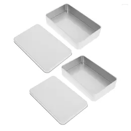 Depolama Şişeleri 2 PCS TINPLATE KUTU KULLARI ÇOKLAR İÇİN KULLANICILIKLI HEDİYE TENS DAVA KAP KAKIMI Gıda Sınıfı Şekerli Metal