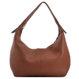 Hobo Women Retro Counter Bag Bag Pu Leather Fashion Tote Handbag Solid Solid Simple Purse Girls Outdoor Daily