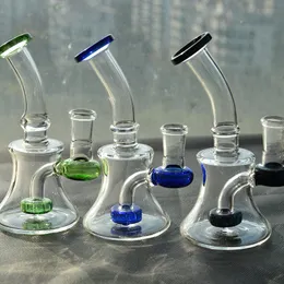 DAB RIG GLASS BONG HOOSHS MED DUBBEL MATRIX PERC VATTEN 14,4 mm Jont Gratis frakt Återvinningsoljeriggar Mini Oil Burner