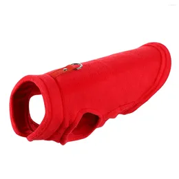 Abbigliamento per cani POPETPOP Addensare gilet per animali domestici Cappotto invernale caldo imbottito per cani di piccola taglia Taglia S (Rosso)